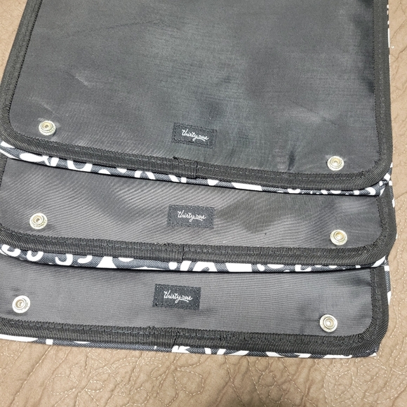 Thirty One Bag Hanging Oh Snap Pocket Pouch Black White Links BONUS PopUp - Picture 7 of 16